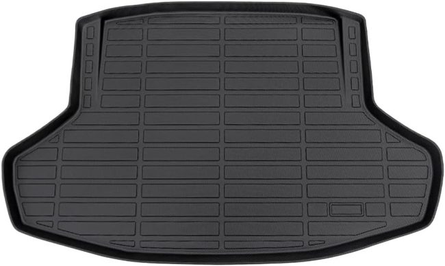 Cargo Liner Compatible with 2022 2023 2024 2025 Honda Civic Sedan (NOT for Hatchback) All Weather Trunk Mat Anti-Slip High Side Carpet Protection TPE Odorless