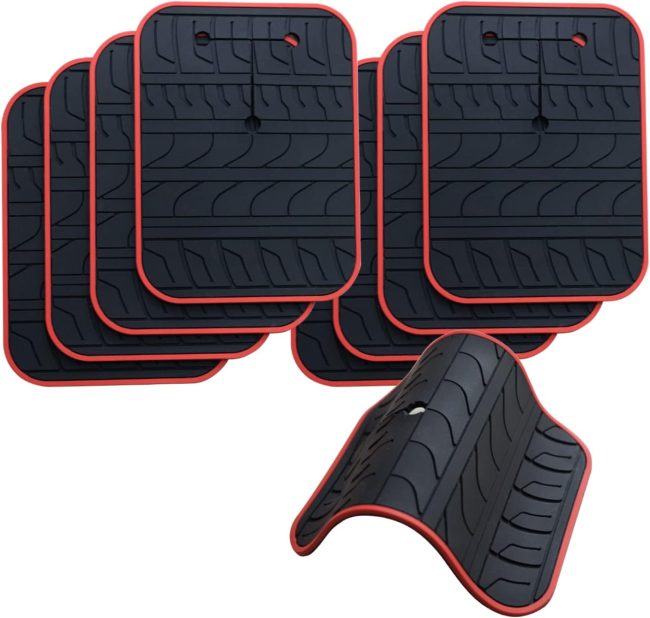Car Scratch Protector for Trunk Bike Rack, Anti-Scratch Anti-Collision Non-Slip Silicone Pads, Car Paint Protective Pads Car Tire Pattern Non-Slip, Bike Car Rack Accessories(8 Pack)