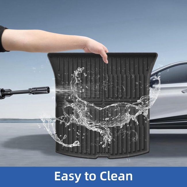 Trunk Mat for Tesla Model Y 2026 2025 Juniper New 5 Seat Cargo Liner Cargo Mat TPE Floor Mat All-Weather Anti-Slip for Model Y Juniper Accessories Black - Image 2