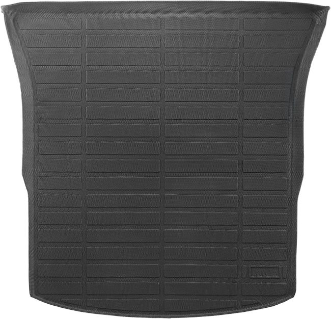 Cargo Mat Compatible with Tesla Model Y 2020-2024, Precise Fit Trunk Mat for SUVs, TPE Trunk Protector Replacement, Black (1PCS)